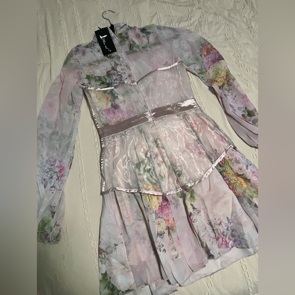 Miss Ord Floral Print Mini Dress - Picture 5 of 8